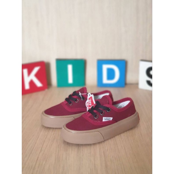 SEPATU VANS ANAK LAKI LAKI DAN SEPATU ANAK PEREMPUAN AUTHENTICK SOL KARET GUM PREMIUM