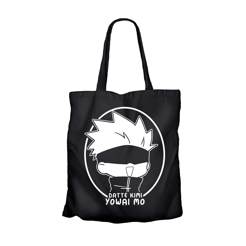 Tote bag anime sticker GOJO YOWAIMO - JUJUTSUKAISEN material canvas