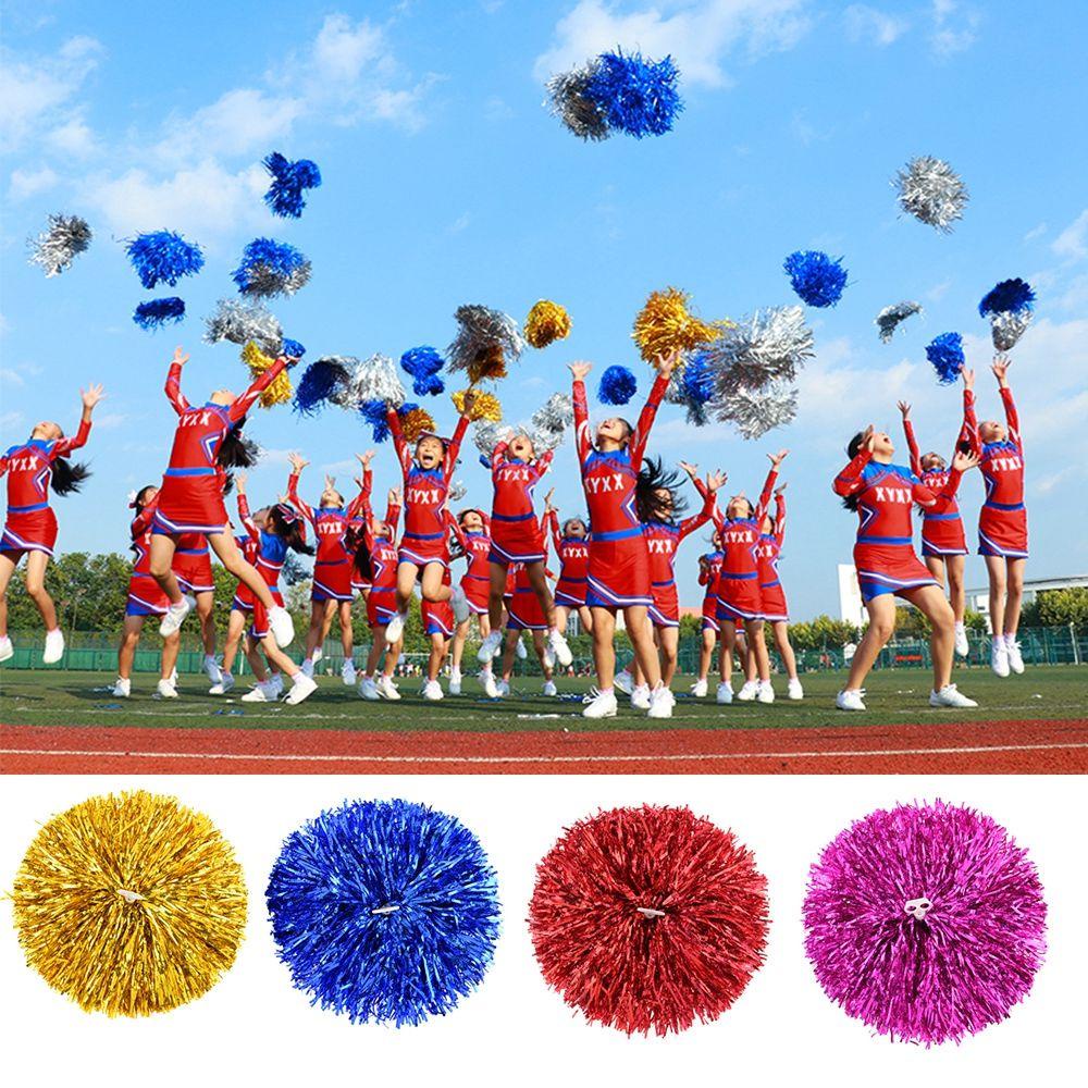 Populer 1pc/1pasang Pompom Cheerleader 2model Penghias Pesta Tari Bunga Kompetisi Mewah