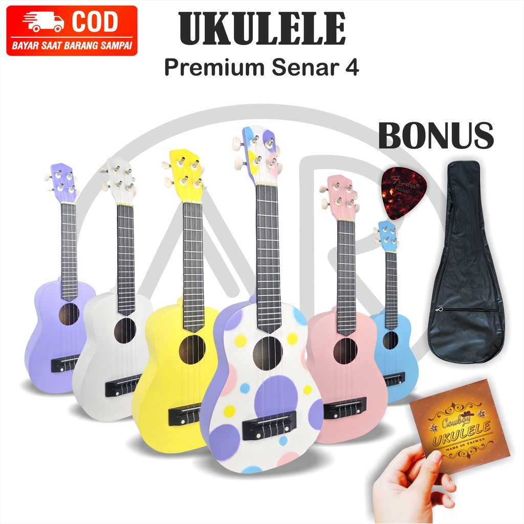 Ukulele Murah senar 4 Kualitas Bagus Banyak Bonus