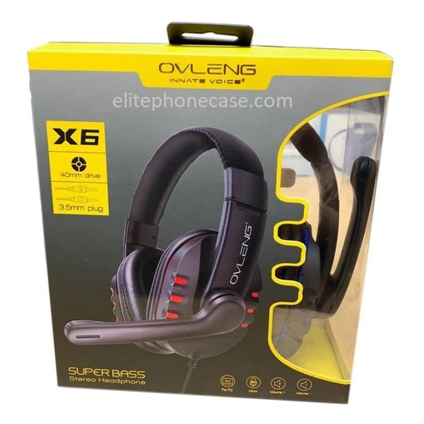 Headset/HEADPHONE jack AUDIO SUPER BASS MURAH bagus stereo OVLENG X6 X 6 HEADSET handphone GAMING