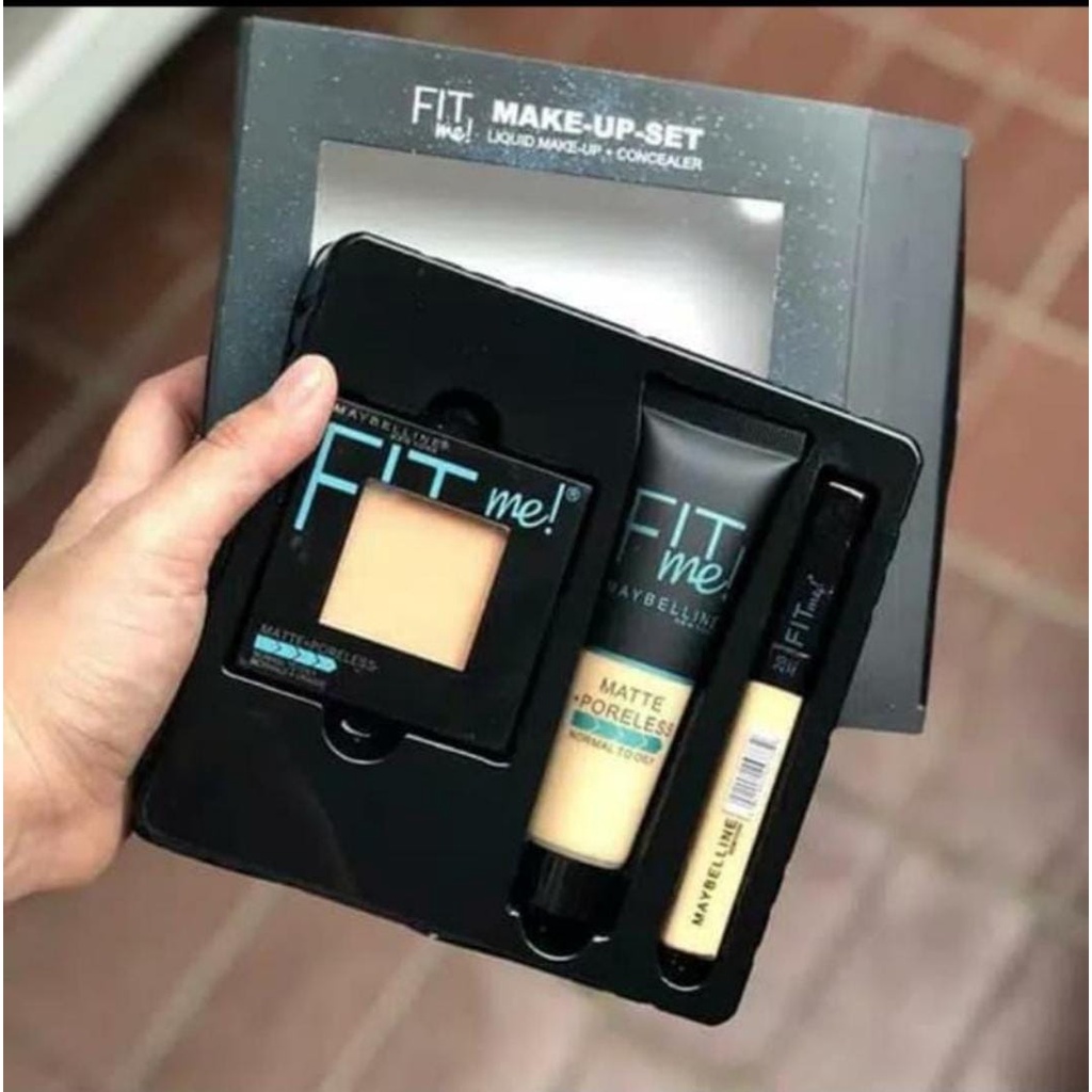 Paket Set MakeUp [ 3 in ]/ Paket Maybellin 6 in 1 Lengkap Maybellin