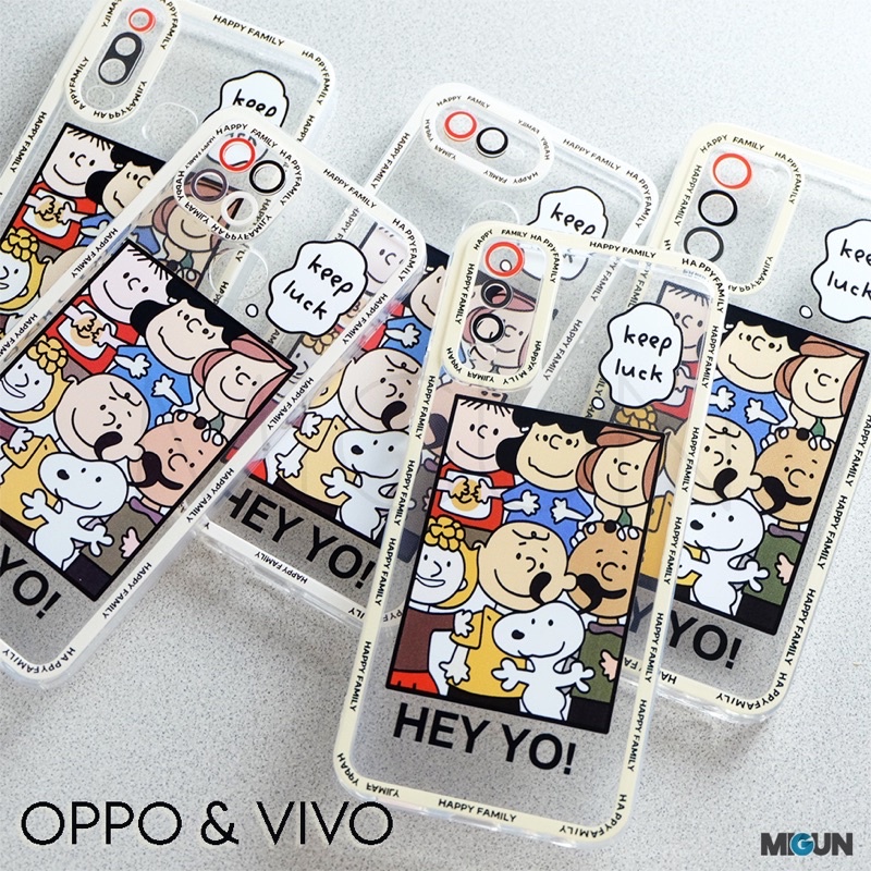 New! Peanuts Case For OPPO REALME VIVO A12 A5S A11K A7 A53 A54 A15 A16 A1K C2 C12 C15 C20 C11 Y15 Y17 Y12 Y20 Y12i A74 A95 Y30 Y50 Y91 Y93 Y95 Y91C Y30 Y50