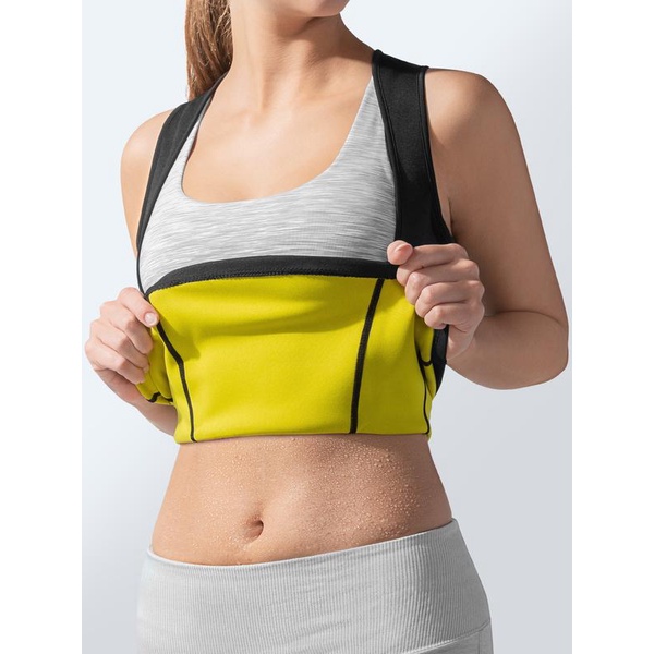 HOT SHAPERS CAMI SLIMMING VEST FAT BURNER Rompi Pembakar Lemak dan Pengecil Pelangsing Perut Baju Pakaian Tanktop Olahraga Pria Wanita Bahan Neotex Smart Fabrics Technology