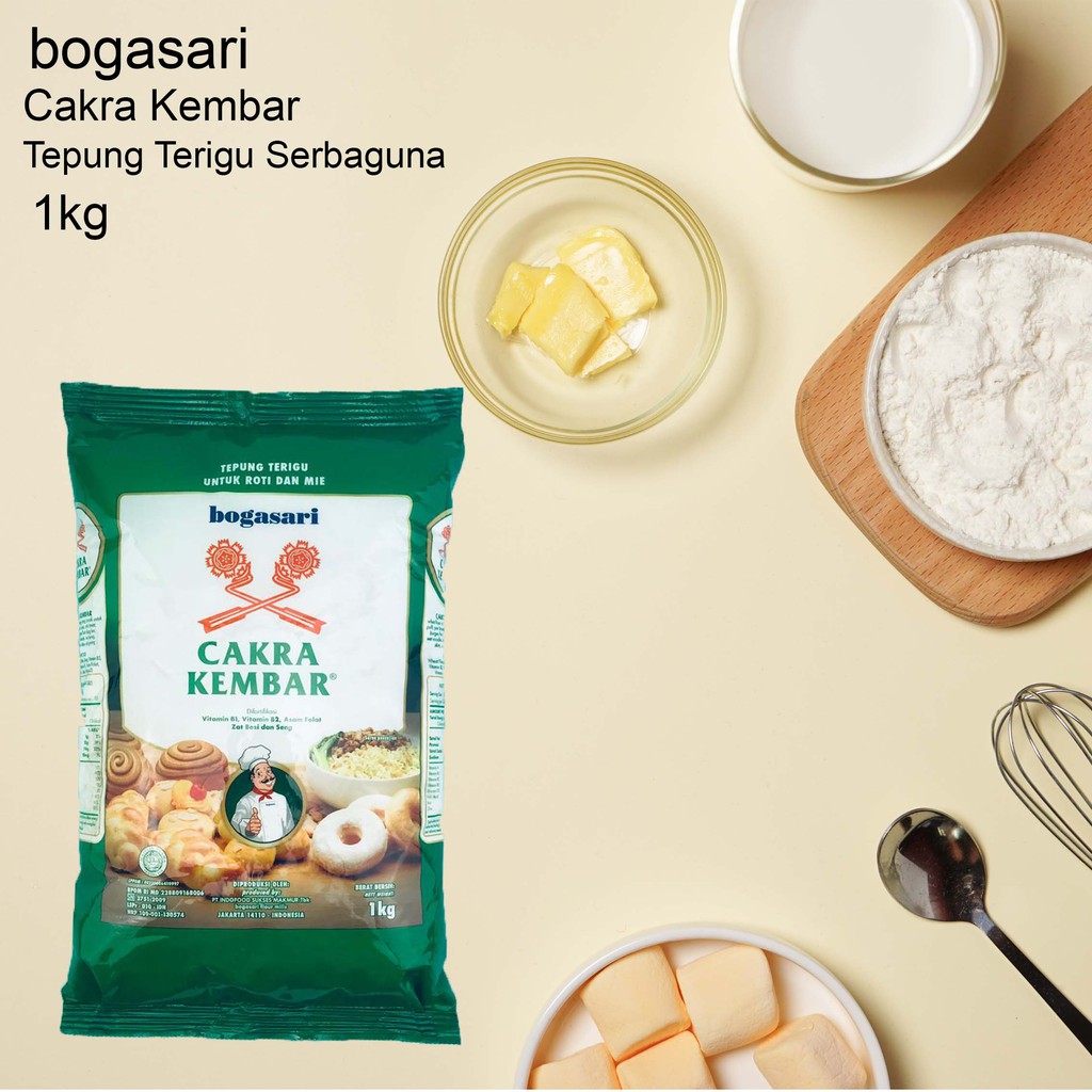 Bogasari / Cakra Kembar / Tepung Terigu / 1kg