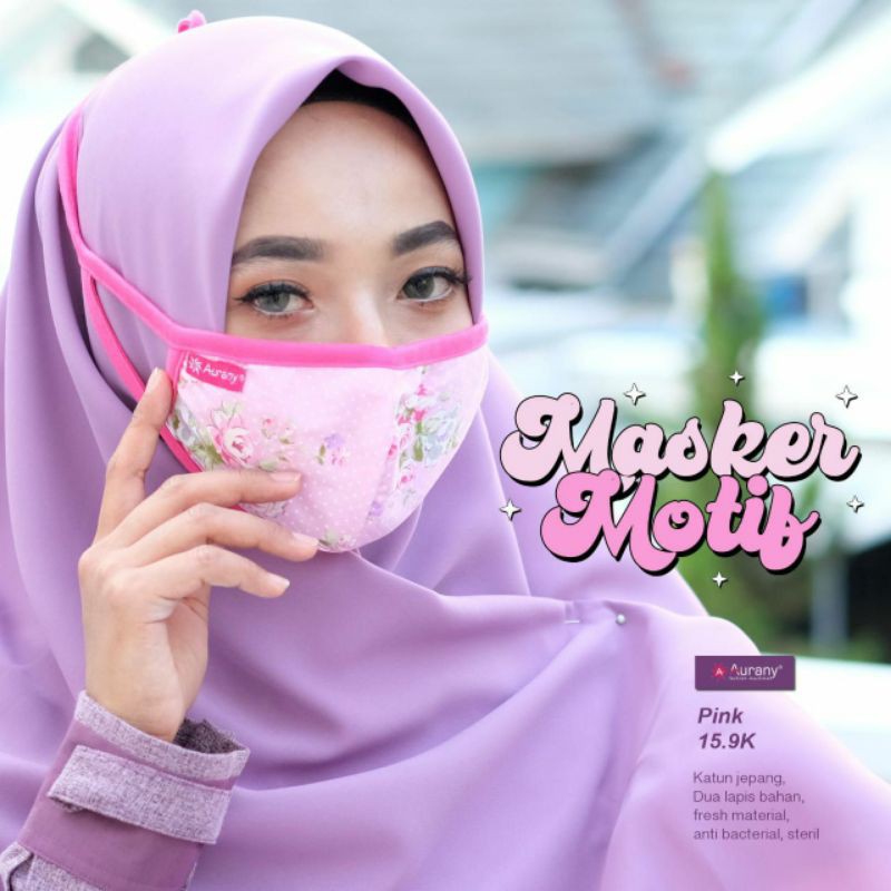 MASKER MOTIF BUNGA MOM &amp; KIDS II AURANY