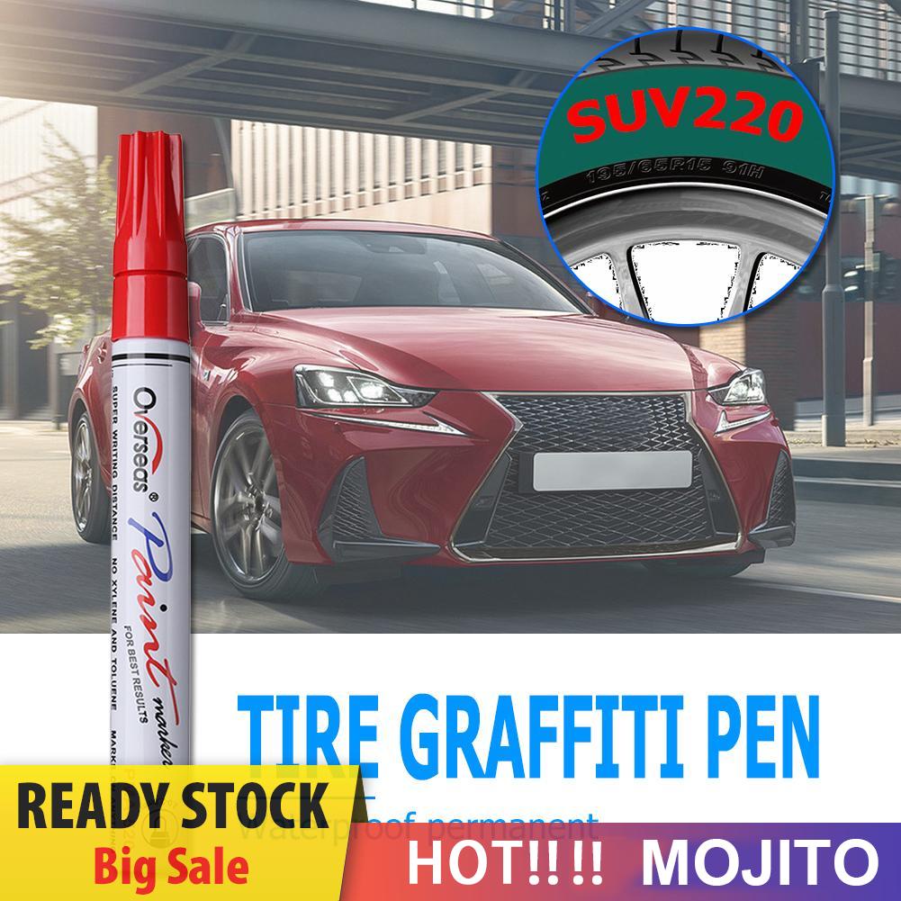 MOJITO Waterproof Car Tire Tread Permanent Paint Marker Pen Graffiti Oily Marker