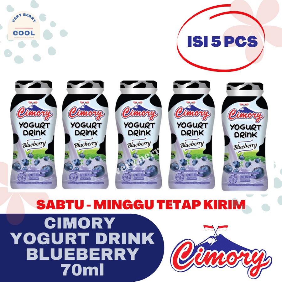 

Cimory Yogurt Drink 70ml Banded 5pcs - Blueberry