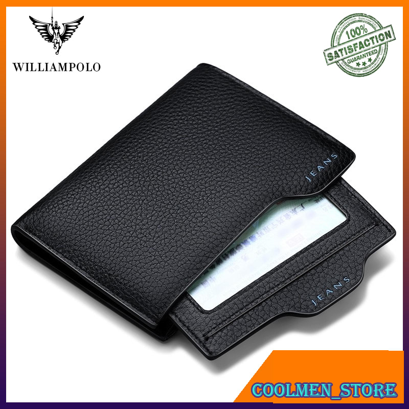 Dompet Pria Dompet Lipat Kulit Asli TIME LIMITED SELL WILLIAMPOLO Genuine Leather Driving License