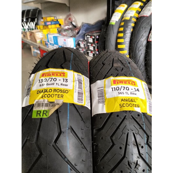pirelli angel scooter uk 110/70-14 & pirelli diablo rosso scooter uk 130/70-13 for ADV, PCX New.