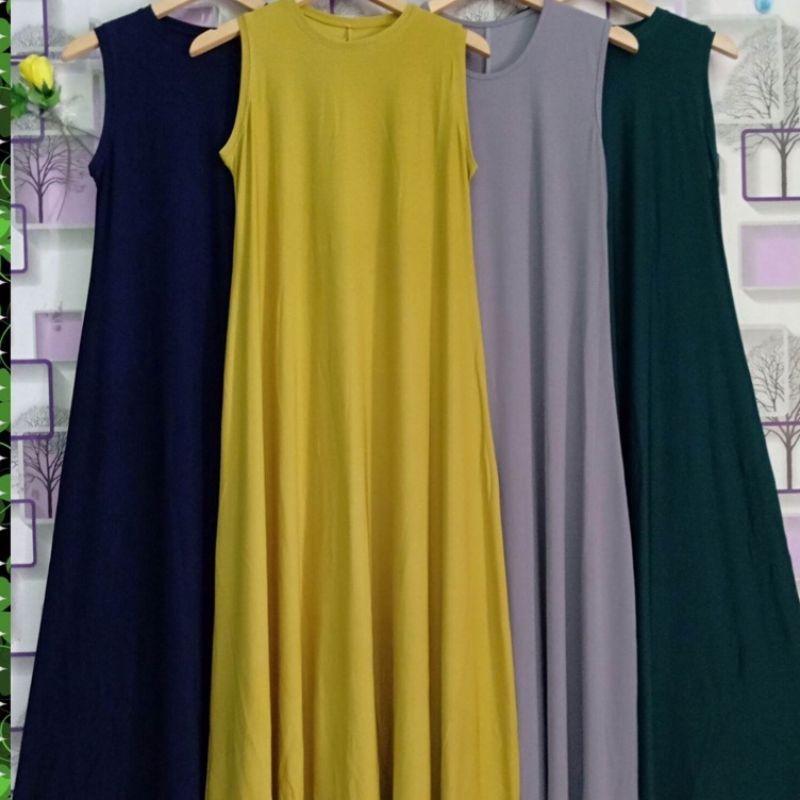 Inner Gamis Dalaman Gamis Singlet Tanpa Lengan Daleman Gamis Inner