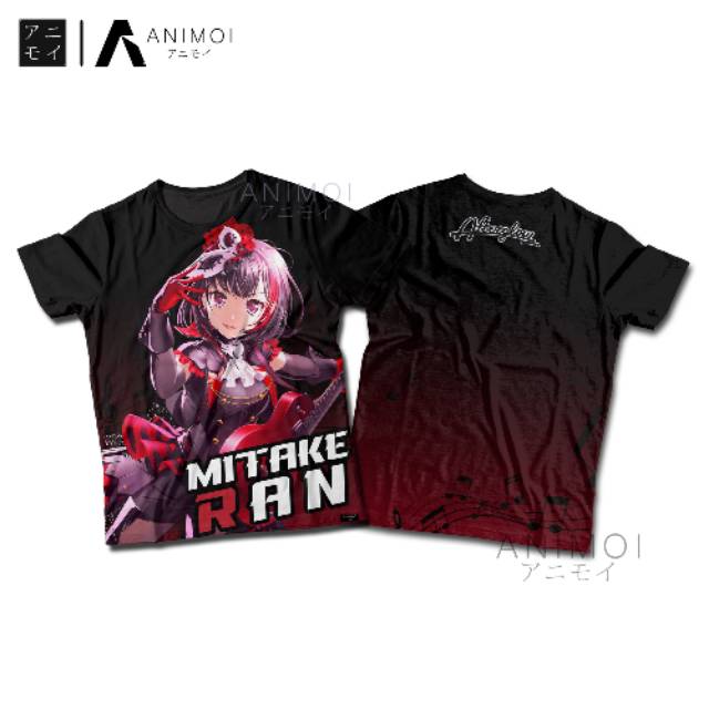 Kaos Anime BangDream || Mitake Ran || AfterGlow || Bang Dream FullPrint 3D