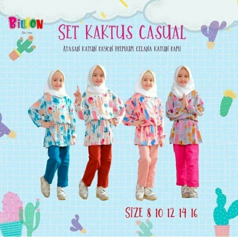 SET KAKTUS CASUAL BILLION