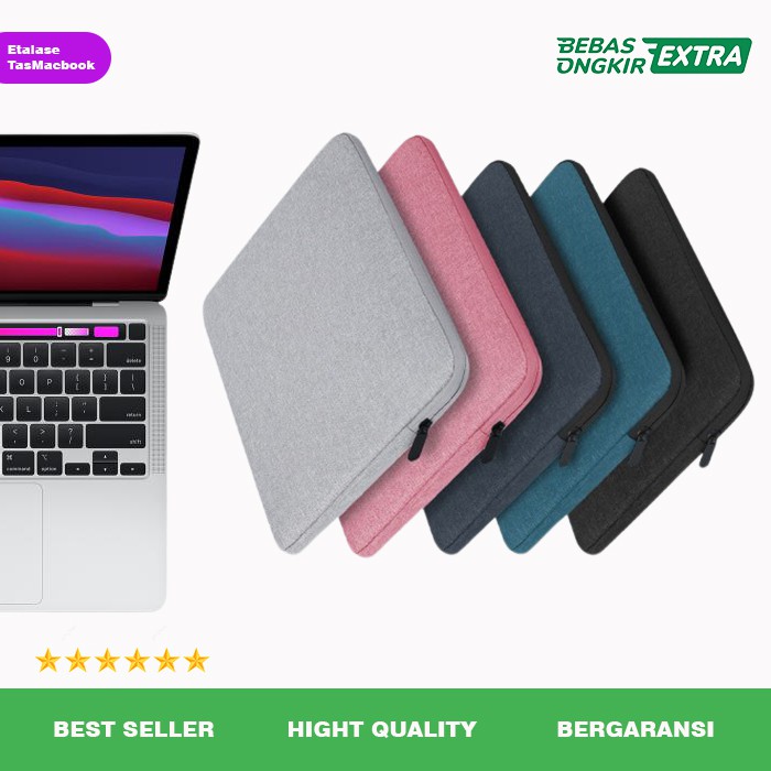 Softcase Case Pelindung Tas laptop Macbook 11 12 13 14 15 inch waterproof Anti Air