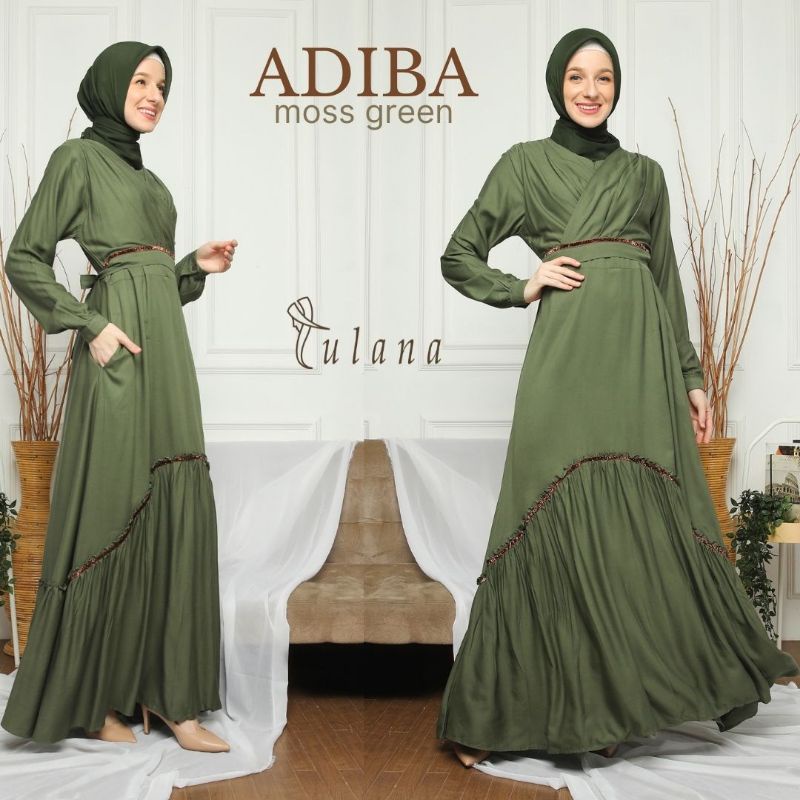 ADIBA  Rayon Dress by Lulana || Gamis Rayon Premium Twill