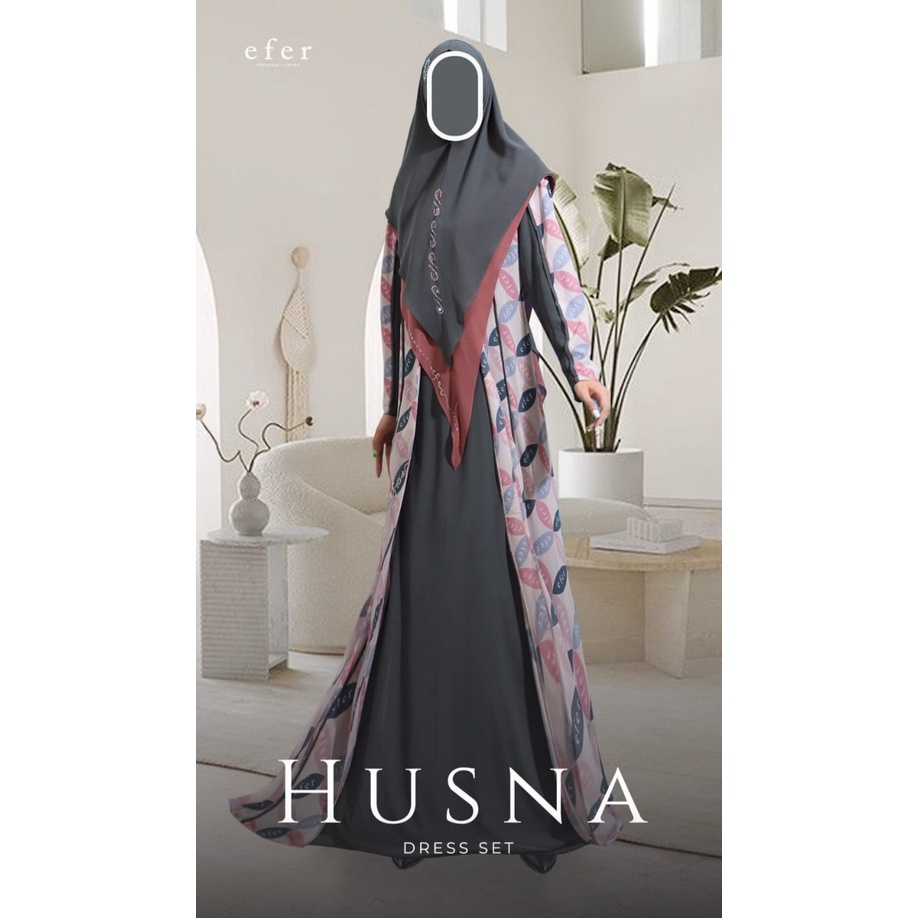 Husna Dress Set by Efer Premium Syari