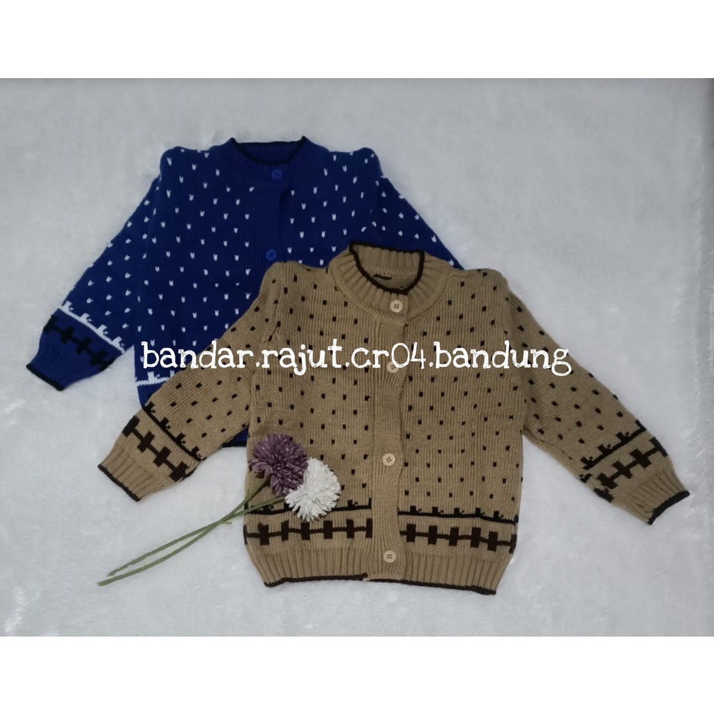 CARDY RAJUT ANAK MOTIF SNOWMAN/USIA 1 s/d 3 TAHUN