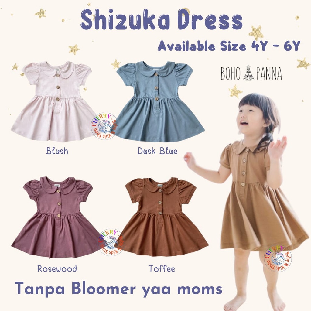 BOHOPANNA Shizuka Dress 4 - 6 Years Dress Anak Lucu P10 CBKS