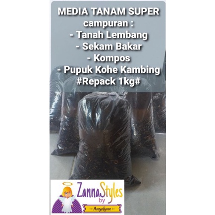 Jual Media Tanam Super Campuran Tanah Lembang Kompos Sekam Bakar Dan