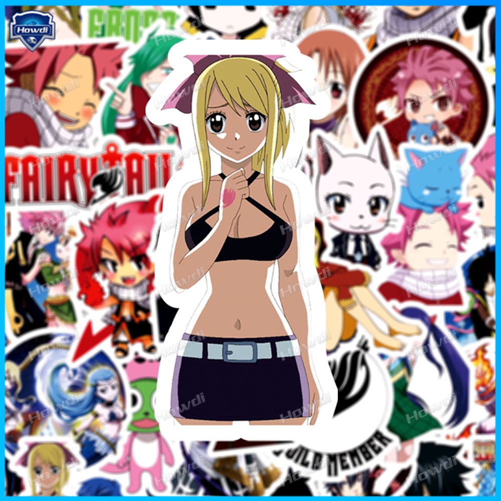 Stiker Anime Fairy Tail Tahan Air Untuk Helm Motormobil