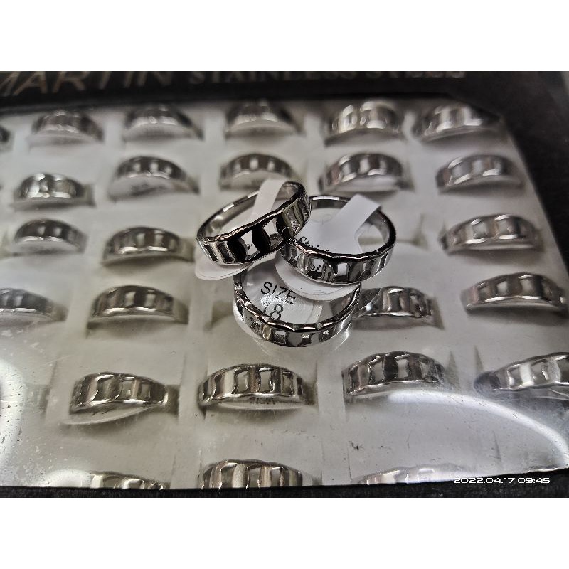 Grosir Cincin Stainless steel isi 36 pcs tidak karat