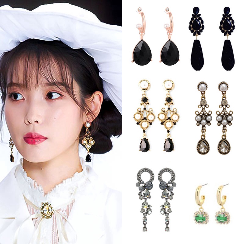 Anting Retro IU Drama Korea Hotel Del Luna Tassel Earrings