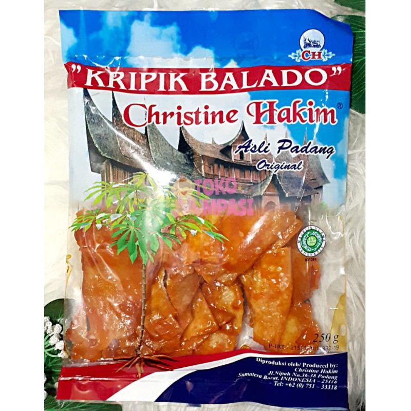 

Christine Hakim Keripik Singkong Balado Pedas Asli Padang 250gr