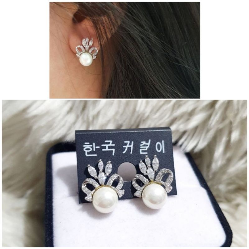 Anting Silver925 Perak Premium Quality Mata kilau Anti Karat anti alergi anting premium N-150