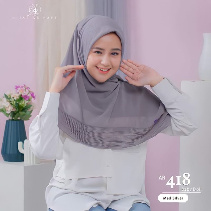 Hijab Segiempat Ar 418 Ar Rafi | Hijab Square Jilbab Kerudung Segi Empat Khimar Original Arrafi