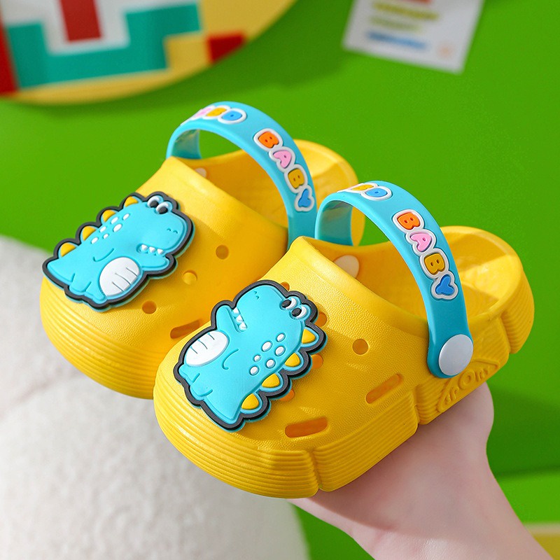 littlekiddoss Sendal Bapao Anak Perempuan Sandal Baim Anak Laki-Laki Dino Import Size 18-28 SH2177N