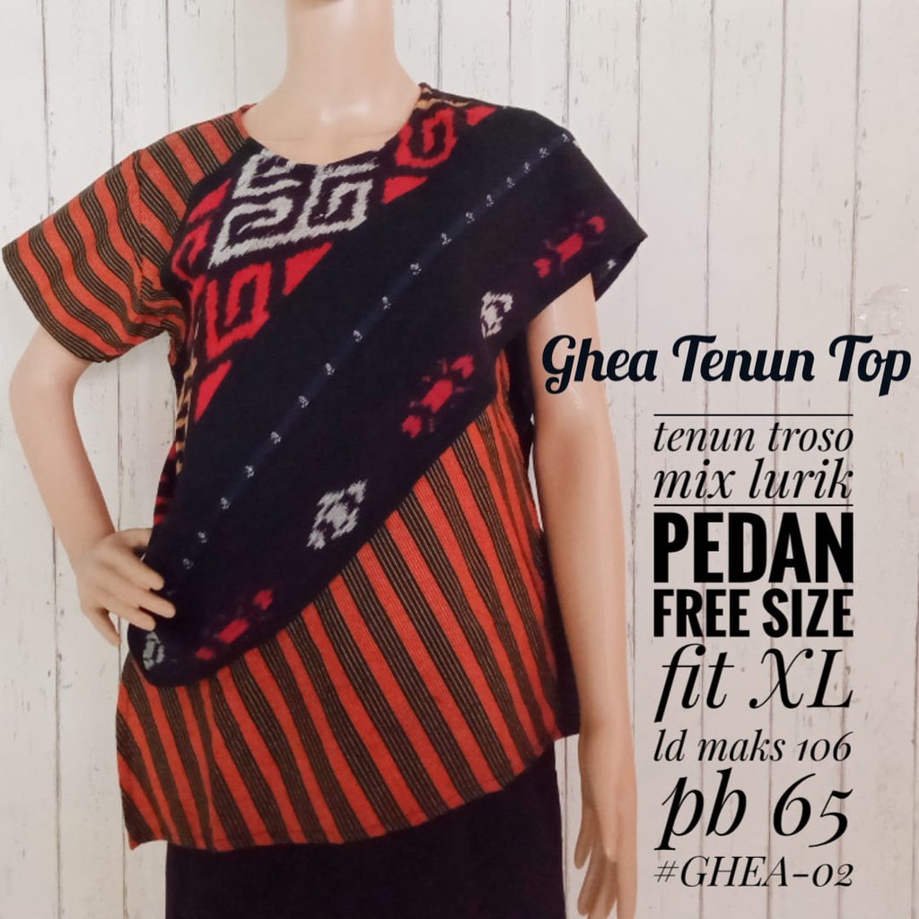 Ghea Top | Atasan Lurik Tenun Wanita Etnik