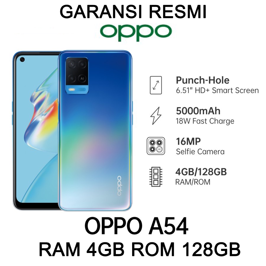 Oppo A54 4/64 RAM 4GB ROM 64GB Garansi Resmi