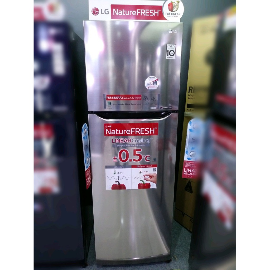 LG GN-G372SLCB Lemari Es 2 pintu GNG372SLCB Inverter Garansi Resmi Silver
