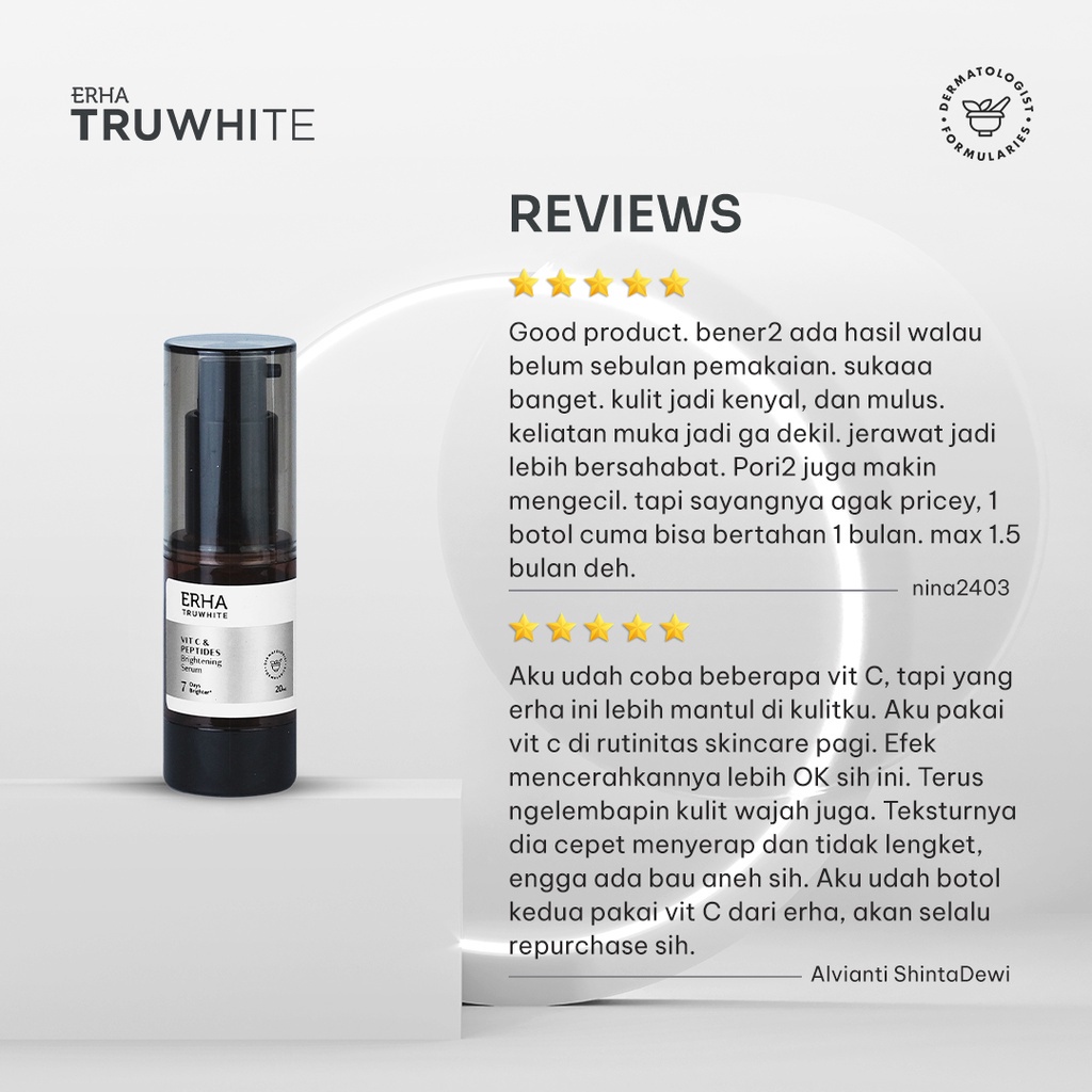 ERHA Bundling Truwhite VIT C Serum + Brightening Eye Serum-2