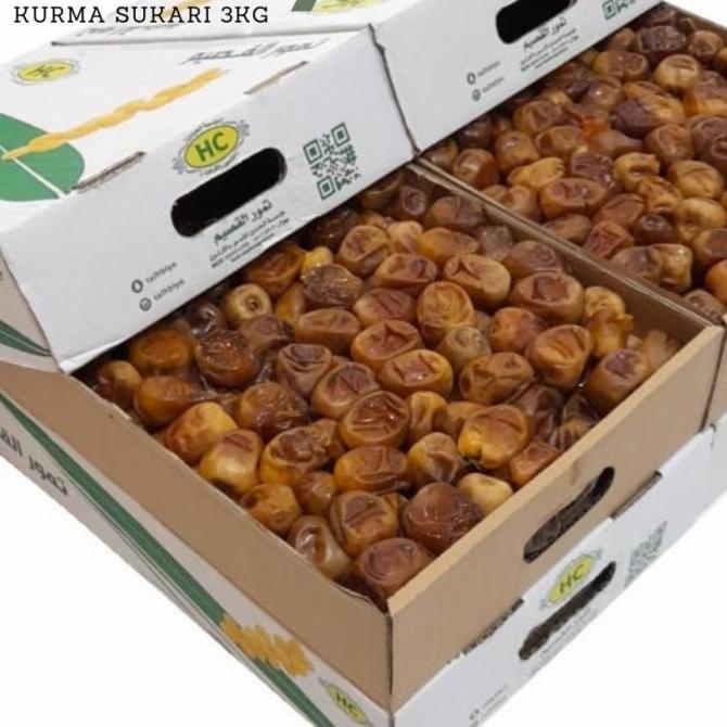 

Produk Unggulan] Kurma Sukari 3kg VIP Sultan Al Tomoor KEMTAN Kurma Sukari 3 kg VIP