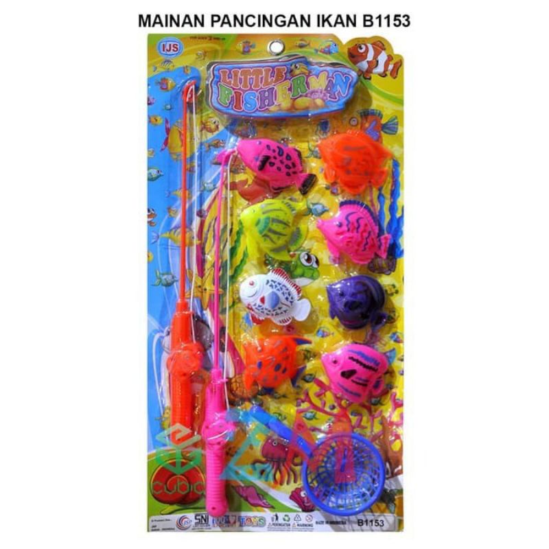 B 1153 - Mainan Pancing Ikan Kail Pancingan dan Serok B1153