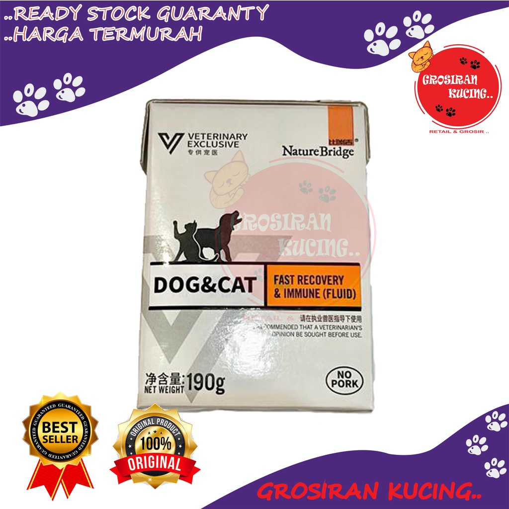 Nature Brigde Recovery Cat &amp; Dog Makanan Kucing Basah 190gr