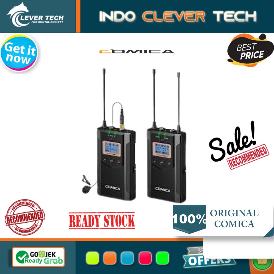 Comica CVM-WM100 Camera-Mount Wireless Omni Lavalier Microphone System