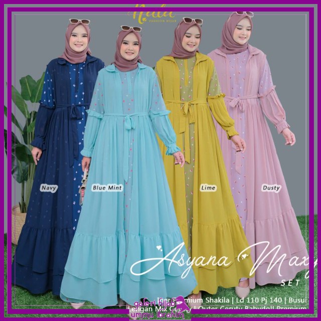 GHUI ~ TIARA / ASYANA / WIDURI / DAMISA#2 / KIRAN / TULIP / FELICA MAXY DRES SET CARDY OVERALL | DEN