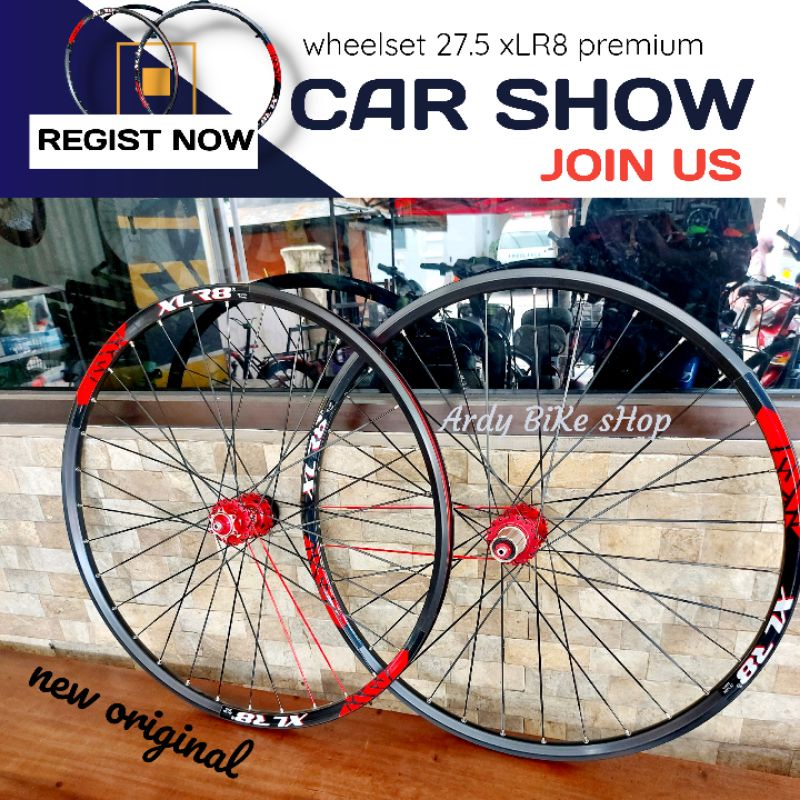 wheelset 27.5 xlr8 wheelset sepeda gunung mtb accelerate bearing jangkrik kencang
