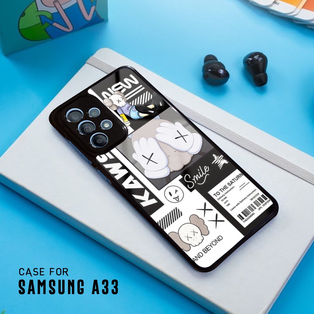 Case Samsung A33 - Fashion Case Motif KAWS - Casing Samsung A33 - Case hp Samsung A33 - Pelindung hp