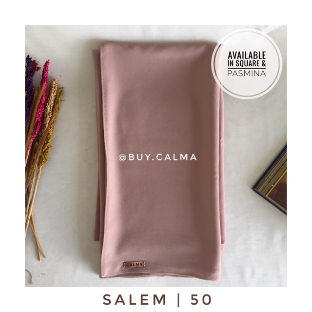 Kerudung Pashmina Salem Calma | Soft Dusty Pink Pashmina