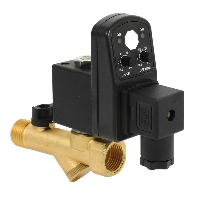 1/2" Electronic Timed Air Compressor Automatic Drain Valve With LED Indicator Online Wholesale