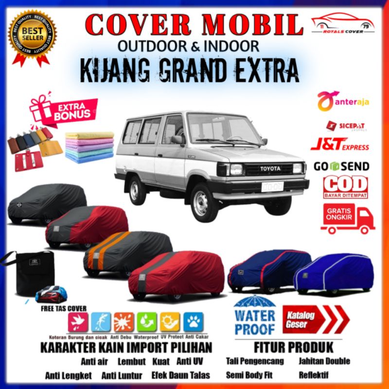 Body Cover Mobil Kijang Grand Extra, Sarung Mobil Toyota Kijang 1992, 1993, 1994, 1995, 1996 Outdoor