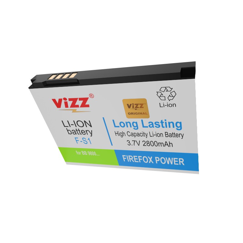 Vizz Double Power Battery Batre Baterai Vizz Blackberry BB FS1 9800 9810 F-S1