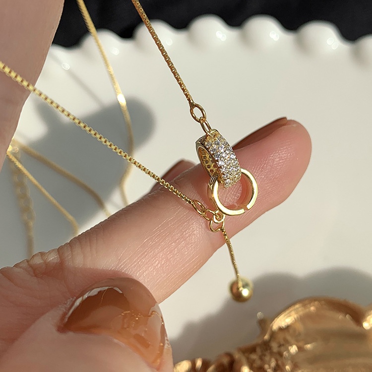 Kalung KL109 Perak / Silver S925 Premium Fashion Wanita Kalung unik Lucu Keren /Deluna/BS