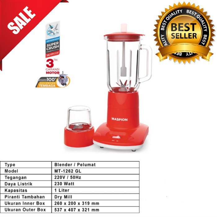 Blender Maspion BL 1262 G Beling