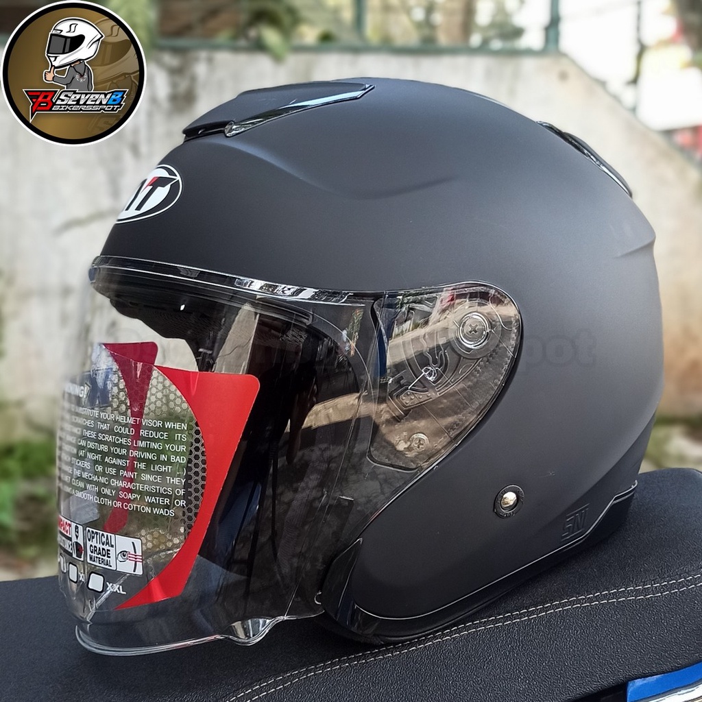 Jual Helm Kyt Kyoto Type R Hitam Black Doff Matt Original Sni Sevenb Shopee Indonesia