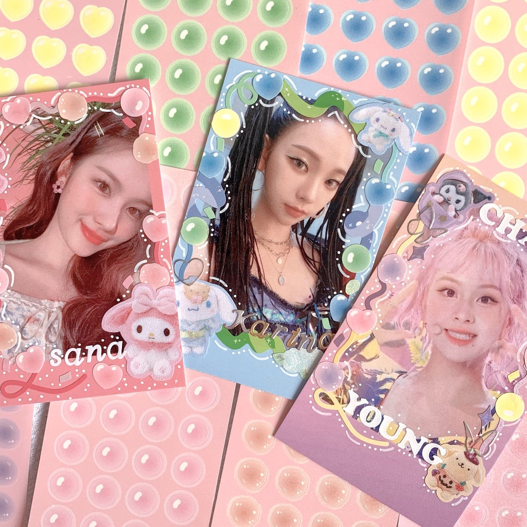 Galicici Stiker Bubble Hologram Gaya Korea Untuk Dekorasi Notebook