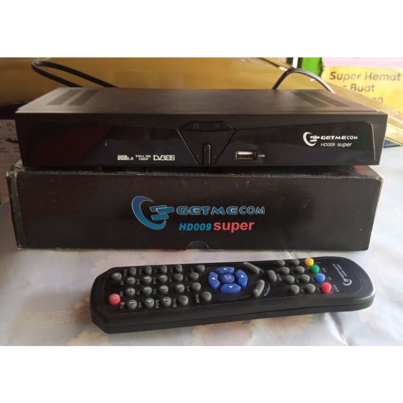RECEIVER  GETMECOM SUPER PLUS TANPA LAN BODY PLASTIK